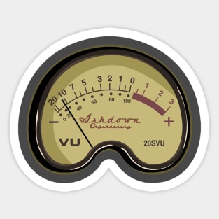 Vintage VU meter dial Sticker